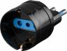 ADATTATORE ELETTRICO NERO SPINA 16A AMPER PRESA SCHUKO IGNIFUGA