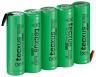 pacco batterie 6 volt stilo aa 2100 mah con lamelle a saldare